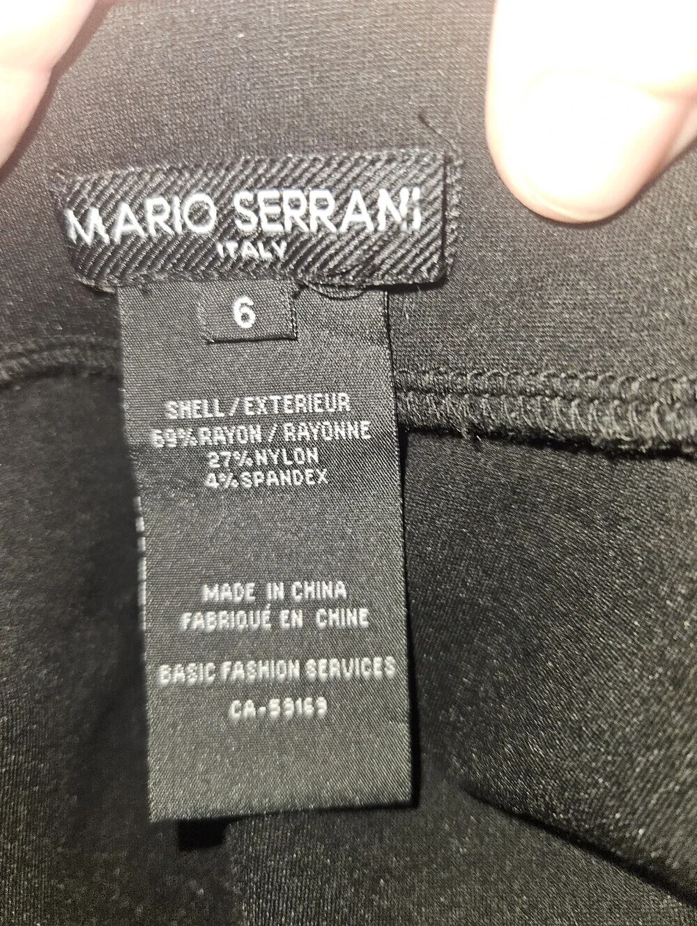 Mario Serrani Womans Black Pencil Skirt Size 6 - Picture 9 of 11